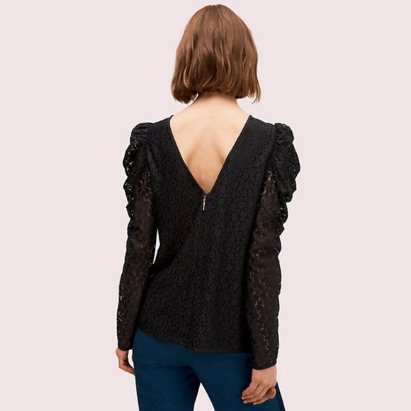 Kate Spade BNWT Flora Leopard Lace Blouse - Picture 2 of 7